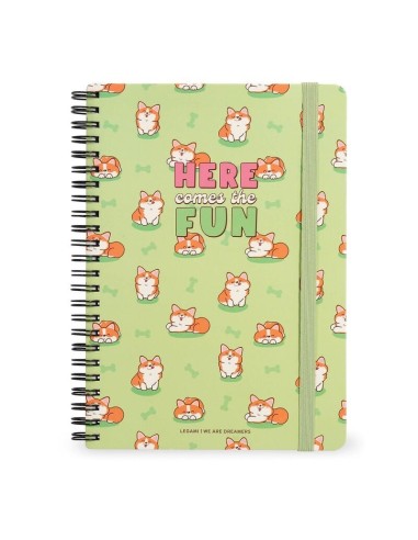 QUADERNO A RIGHE CON SPIRALE - FORMATO A4 - CORGI