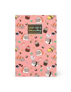 QUADERNO A RIGHE - FOGLIO B5 - SUSHI CAT