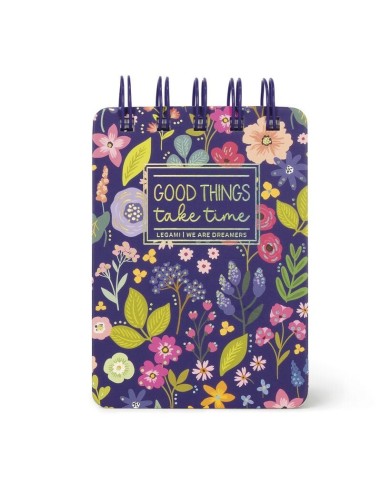 BLOCK-NOTES - MINI - SPIRAL NOTEPAD - FLOWERS