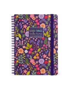 QUADERNO A RIGHE CON SPIRALE - FOGLIO A4 - FLOWERS