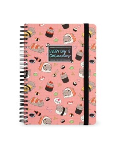 QUADERNO A RIGHE CON SPIRALE - FOGLIO A4 - SUSHICAT