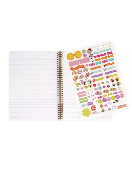 QUADERNO A RIGHE CON SPIRALE - FOGLIO A4 - SUSHICAT