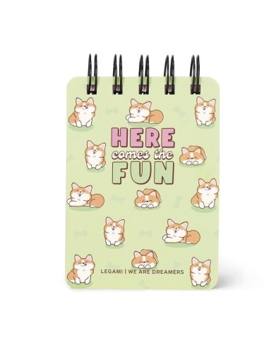 BLOCK-NOTES - MINI - SPIRAL NOTEPAD - CORGI