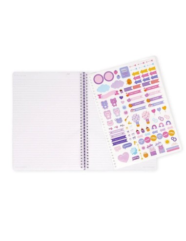 QUADERNO A RIGHE CON SPIRALE - FOGLIO A4 -...