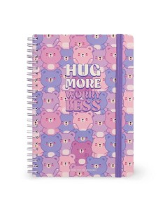 QUADERNO A RIGHE CON SPIRALE - FOGLIO A5 - TEDDY BEAR