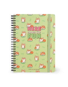 QUADERNO A RIGHE CON SPIRALE - FOGLIO A5 - CORGI