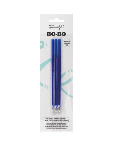 SET 3 REFILL PENNA CANCELLABILE BO-BO - BLU