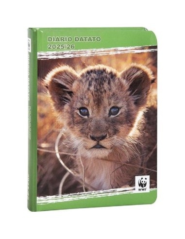 DIARIO DATATO 12 MESI 2025/2026 - WWF - LEONE