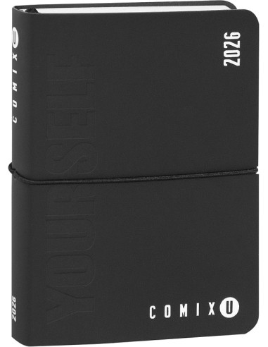 MINI AGENDA GIORNALIERA 2025/2026 COMIX U YOURSELF - BLACK&WHITE