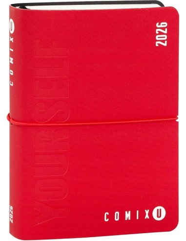 MINI AGENDA GIORNALIERA 2025/2026 COMIX U YOURSELF - RED