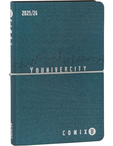 AGENDA MEDIUM SETTIMANALE 2025/2026 COMIX U YOUNIVERCITY - BLUE