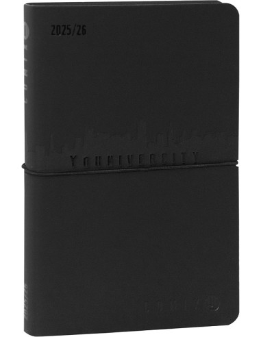 AGENDA MEDIUM SETTIMANALE 2025/2026 COMIX U YOUNIVERCITY - BLACK