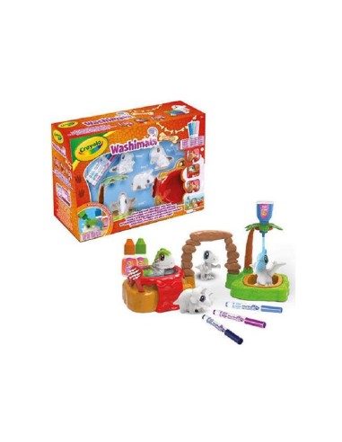 CRAYOLA WASHIMALS DINOSAUR 4 PETS + 3 PENNARELLI + ACCESSORI