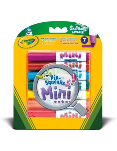CRAYOLA 7 MINI PENNARELLI LAVABILI A PUNTA GROSSA