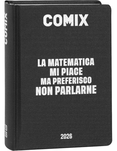 DIARIO COMIX 16M GIORNALIERO MIGNON - BLACK&SILVER
