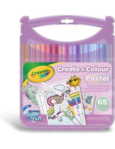 SET VALIGETTA PENNARELLI SUPER LAVABILI PASTEL CRAYOLA