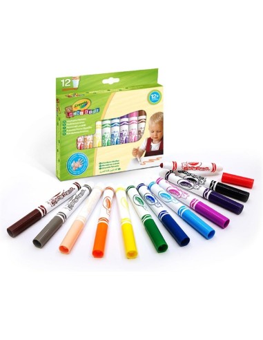 SET 12 PENNARELLI LAVABILI CRAYOLA MINI KIDS