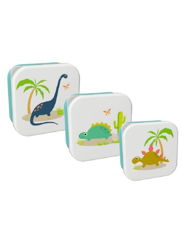 LUNCH BOX SET DA 3 DINOSAURI