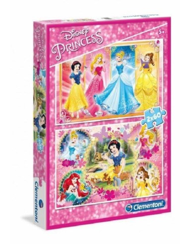 PUZZLE DISNEY PRINCESS 2X60 PEZZI
