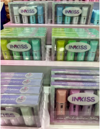 SET 4 MINI EVIDENZIATORI PALETTE INKISS