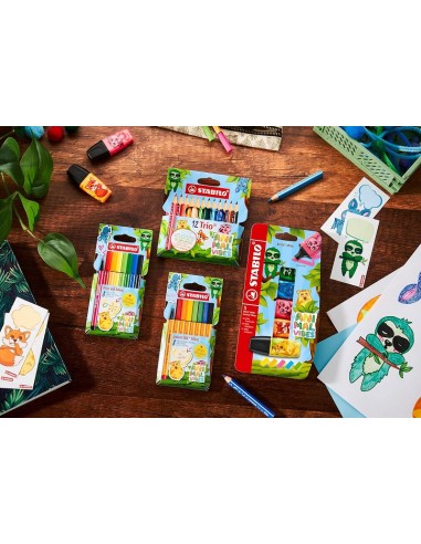 SET DA 3 STABILO BOSS MINI ANIMAL VIBES