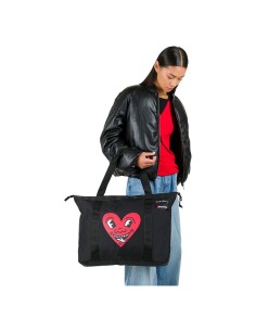TRAVEL TOTE BAG KEITH HARING BLACK