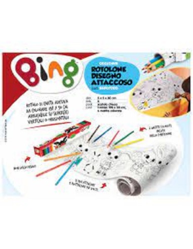 ROTOLONE DISEGNO ATTACCOSO BING - 125x30cm