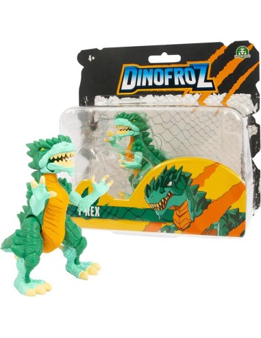 DINOFROZ ACTION FIGURE - TRICERATOPS, T-REX, SMILODON, VYPER 