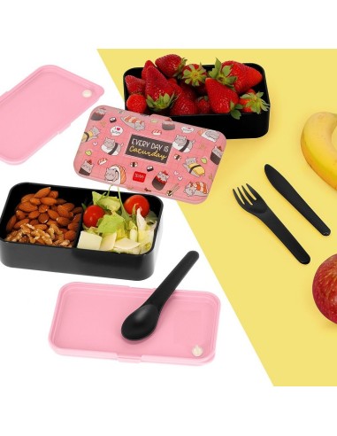 CONTENITORE PORTA PRANZO - LUNCH BOX - SUSHI CAT