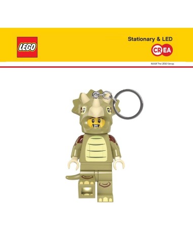 PORTACHIAVI LEGO LED TRICERATOPO