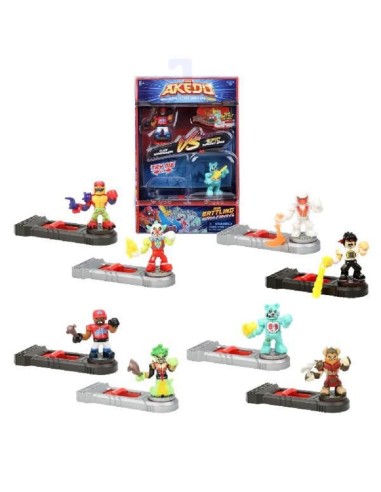 AKEDO ULTIMATE ARCADE WARRIORS - MINI BATTLING ACTION FIGURES