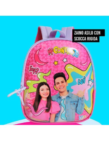 ME CONTRO TE ZAINO SCOCCA RIGIDA - FUCSIA E VIOLETTO