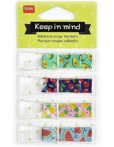 SEGNAPAGINA ADESIVI - KEEP INMIND - FRUITS