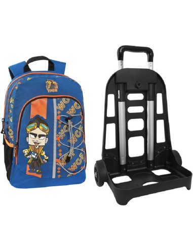 Trolley con zaino discount staccabile