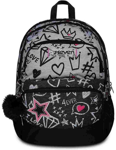 ZAINO SEVEN ADVANCED POCKETS SEVEN ZIPPER GLAMY