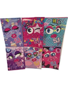 QUADERNONE SJ GIRL FACCE RIG. 1R