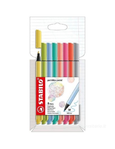 ASTUCCIO STABILO 8 POINTMAX PASTEL ASTEL