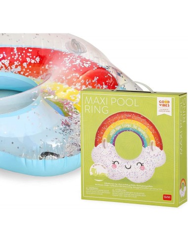 MAXI CIAMBELLA GONFIABILE PER PISCINA LEGAMI - AFTER RAIN RAINBOW