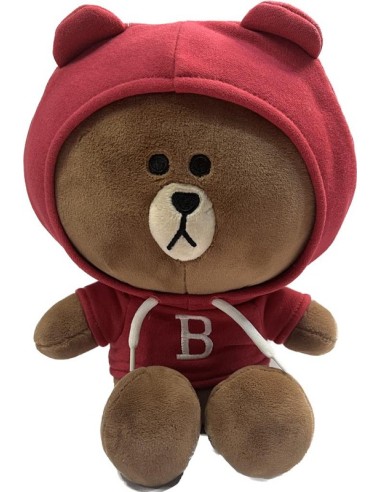 PELUCHE LINE FRIENDS ORSETTO CON FELPA ROSA