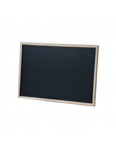 LAVAGNA NERA CON CORNICE IN LEGNO 45x60cm