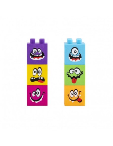 SET 3 GOMME MATTONCINI MOSTRICIATTOLI