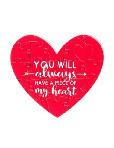 BIGLIETTO D'AUGURI PARTNER - PUZZLE CARD PERFECT MATCH