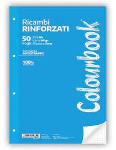 RICAMBI RINFORZATI 50 FOGLI A4 RIG. 5mm