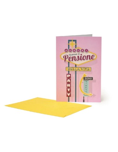BIGLIETTO D'AUGURI PENSIONE