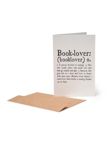 BIGLIETTO D'AUGURI BOOK LOVER