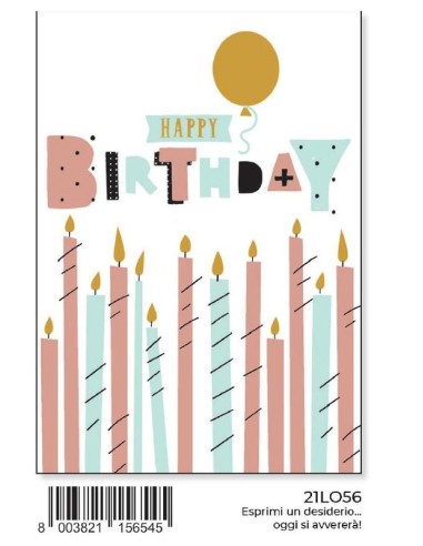 BIGLIETTO D'AUGURI COMPLEANNO
