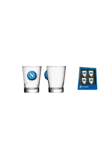 BICCHIERI DA COLLEZIONE SET DA 4 - NAPOLI OFFICIAL PRODUCT