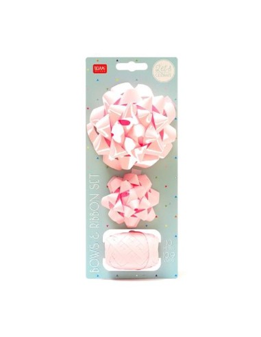 BOWS E RIBBON SET ROSA