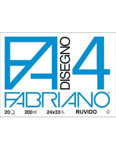 ALBUM DA DISEGNO FABRIANO 4 24x33cm RUVIDO