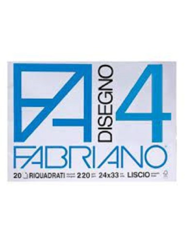 ALBUM DA DISEGNO FABRIANO 4 24x33cm LISCIO RIQUADRATO
